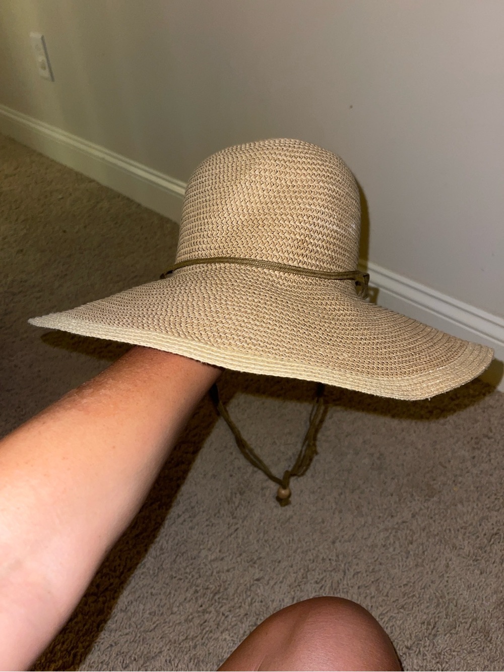 Smith & Hawken Wide-Brim Straw Sun Hat in Natural